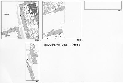 Plan of Area B, Level II.